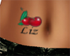 Liz Belly Cherry Tattoo 
