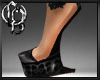 LB- heeless blk shoe