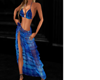 blue bikini and sarong