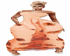 Peach print sundress xbm