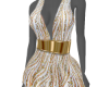 AV | Gold party dress