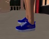 (K) Blue pfau Sneakers