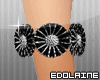Black Flower Bracelet