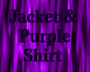 Jacket & Purple Shirt