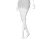 E.White Fur skirt