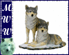 2D Wolf Curio Set 8