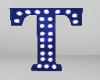 Royal Blue Letter T