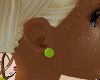 L4.green ball earings