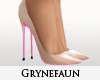 Nude heels pink sole