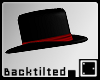 ` Black/Red Hat Tilted