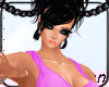 *E* purple long tank top