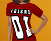 Friend 01 Shirt Red (F)
