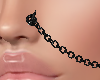 Left Nose-Ear Chain blk