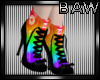 B! Rainbow Heels