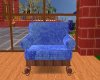 Blue country chair