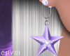 C~Purple Asteria Earrngs