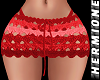 Red crochet skirt