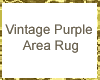 Vintage Purple Area Rug