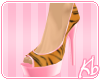 [Kb] Peep Toe Tiger Pink