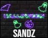 S. Halloween Neon Decor