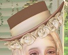 antique rose hat