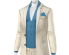 Blue Beige Suit