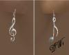 Silver Note and Clef Ear