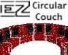 Circular Red Couch