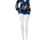 CHRISTMAS BLUE DRESS
