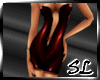[SL] pvc mini dress red
