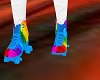 Rainbow Rollerskates