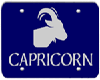 Capricorn plate, blue
