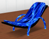 Blue neon cuddle chair