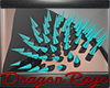 Aqua Shoulder Spikes