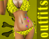 Yellow Toxic Rave Bikini