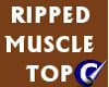 Ripped Muscle Top Brown