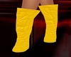 yellow leather ankleboot