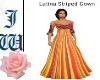 JW Latina Striped Gown