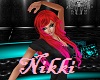 Nikki Red/dip-dyed pink