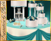 I~Turquois Wedding Cake