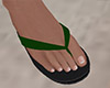 Green Flip Flops 4 (M)