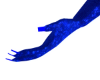Vi Flo Neon blue gloves