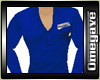 [OM]Blue Long Polo Shirt