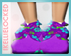 ~kids~purple flower shoe