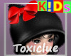 [Tc] Red Bow Cat Beanie