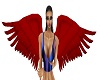 red angel wings