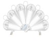 SILVER FIREPLACE SCREEN
