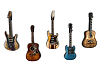 5 Wall Guitars