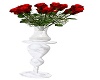 Red Roses on Pedestal