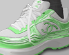 Shoe Cc White x Green